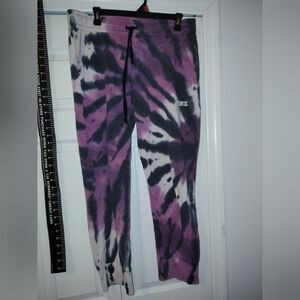Tie-Dye Purple Black Jogger Pants